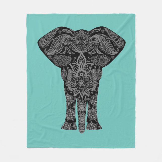 Exotic Elephant Blanket (Front)