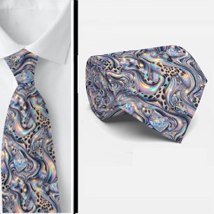 Exotic Faux Silk   Luxury Trendy Opal Gentleman's Tie