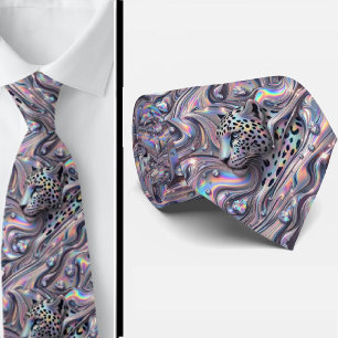 Exotic Faux Silk   Luxury Trendy Opal Gentleman's Tie