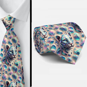 Exotic Faux Silk   Luxury Trendy Opal Gentleman's Tie