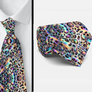 Exotic Faux Silk Luxury Trendy Opal Gentleman's Tie