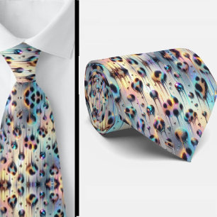 Exotic Faux Silk   Luxury Trendy Opal Gentleman's Tie