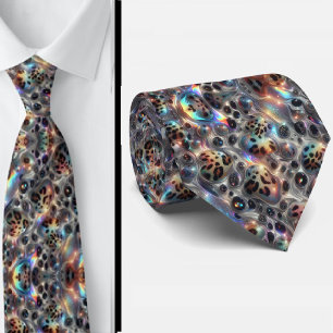 Exotic Faux Silk   Luxury Trendy Opal Gentleman's Tie