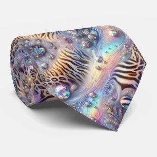 Exotic Faux Silk   Luxury Wild Animal Gentleman's Tie