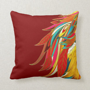Exotic Feathers Throw Pillow