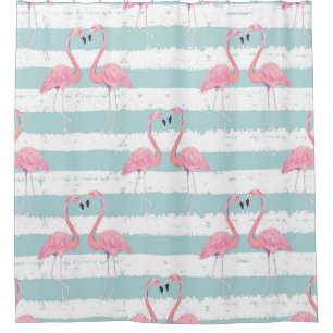 Exotic Flamingo Striped Background Pattern
