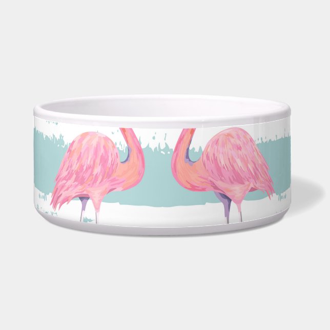Exotic Flamingo Striped Background Pattern (Front)