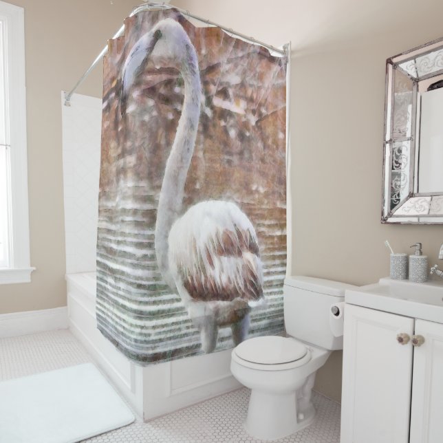 Exotic Flamingo Watercolor (In Situ)