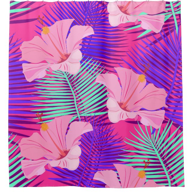 Exotic Flamingos: Tropical Pink Vintage. (Front)