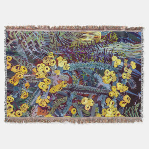 Exotic Flora #10 at SunshineDazzle Throw Blanket