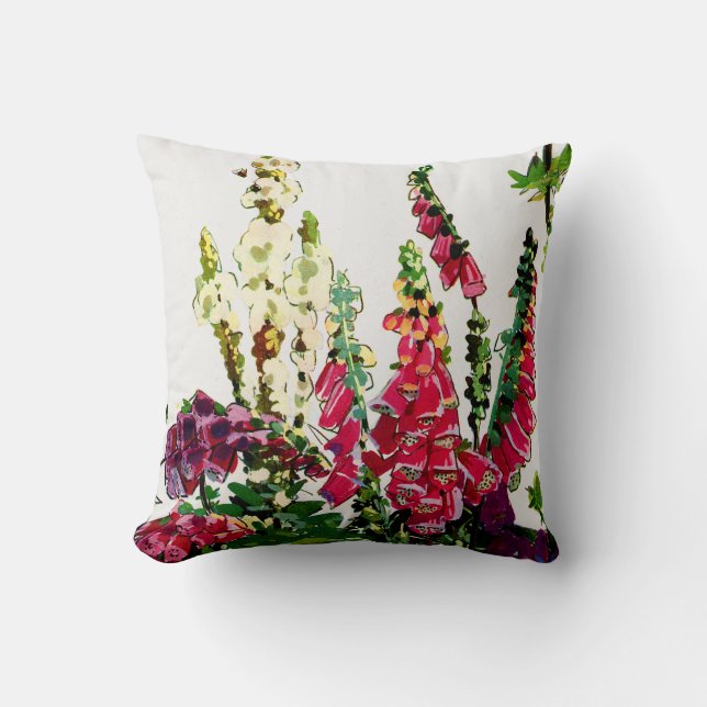 Exotic Flora #1 at SunshineDazzle Throw Pillow (Front)