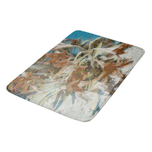Exotic Floral Bath Mat