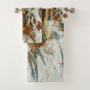 Exotic Floral Bath Towel Set