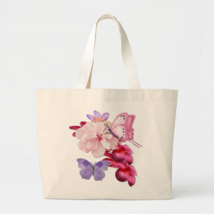 Exotic Floral for Mom Large Tote Bag