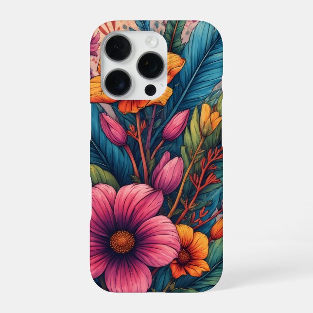 Exotic Floral  iPhone Case (Back)