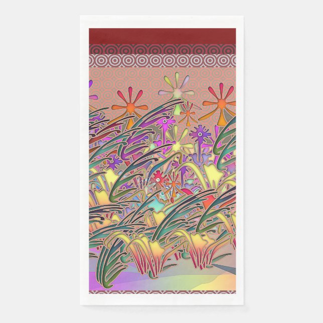 Exotic Flower Garden   Napkin (Front)
