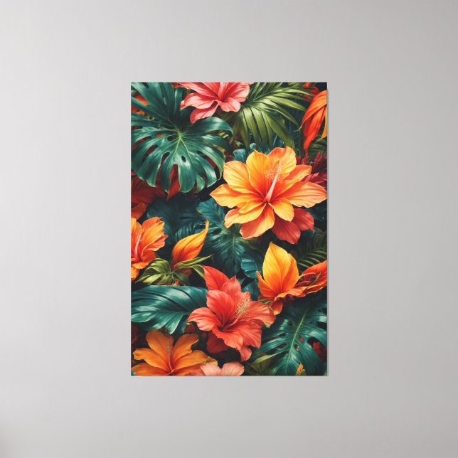 Exotic flowers  canvas print (Front)