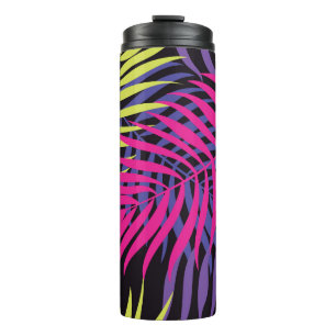 Exotic Flowers: Jungle Pattern Escape Thermal Tumbler