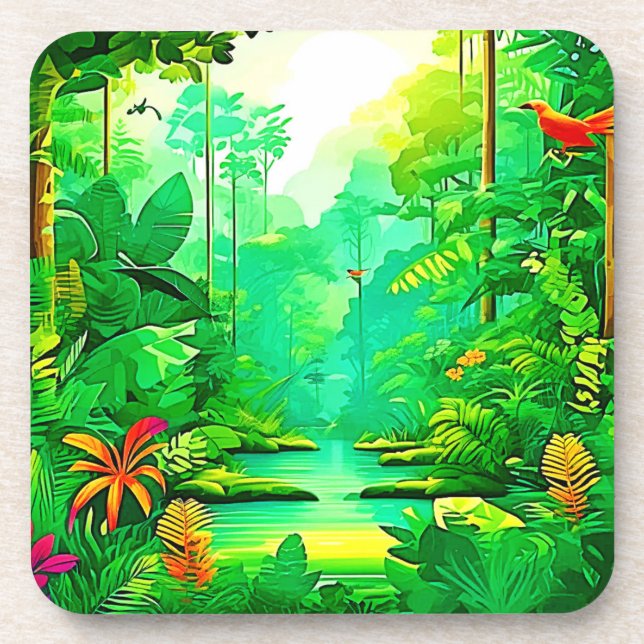 Exotic Forest Design Coaster (Front)