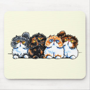 Exotic Foursome Cats Mouse Pad
