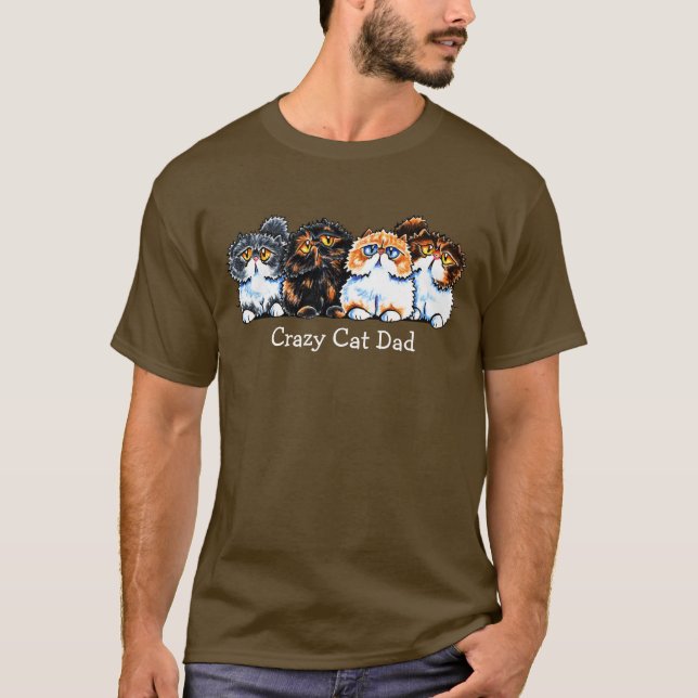 Exotic Foursome Cats Personalized T-Shirt (Front)