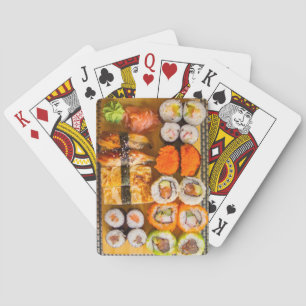 Exotic Fresh Sushi Plate Playing Cards