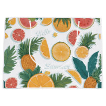 Exotic Fruit floral pattern.