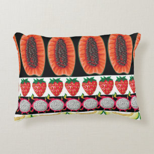 Exotic Fruits Trendy Seamless Pattern Accent Pillow
