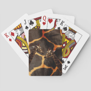 Exotic Giraffe Pattern, Playing Cards