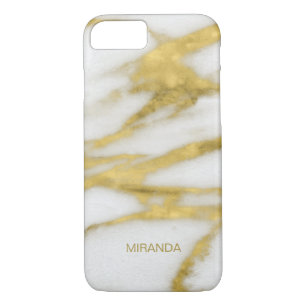 Exotic Gold and White Marble Abstract Pattern Case-Mate iPhone Case