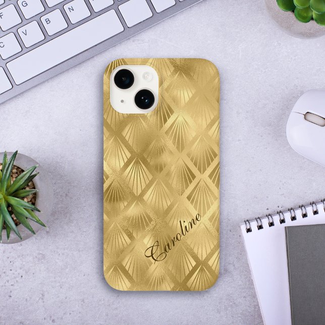 Exotic Gold Geometric Elegant Pattern Case-Mate iPhone Case (Creator Uploaded)