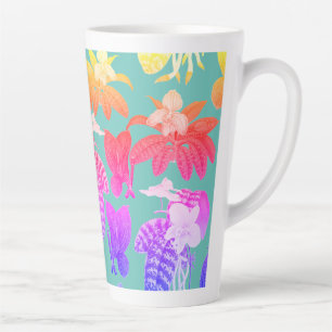 Exotic house plants hawaiian pattern   coffee mug