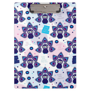 exotic india peacock pattern clipboard