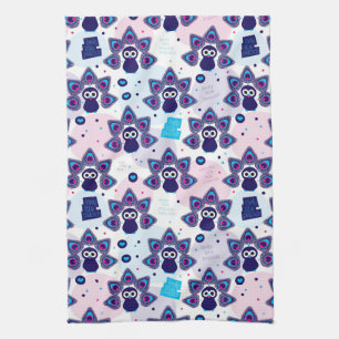 exotic india peacock pattern kitchen towel