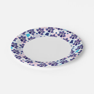exotic india peacock pattern paper plate