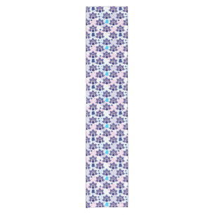 exotic india peacock pattern short table runner