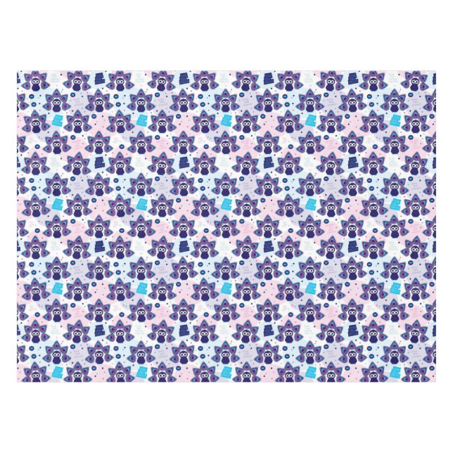 exotic india peacock pattern tablecloth (Front (Horizontal))