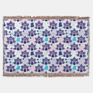 exotic india peacock pattern throw blanket