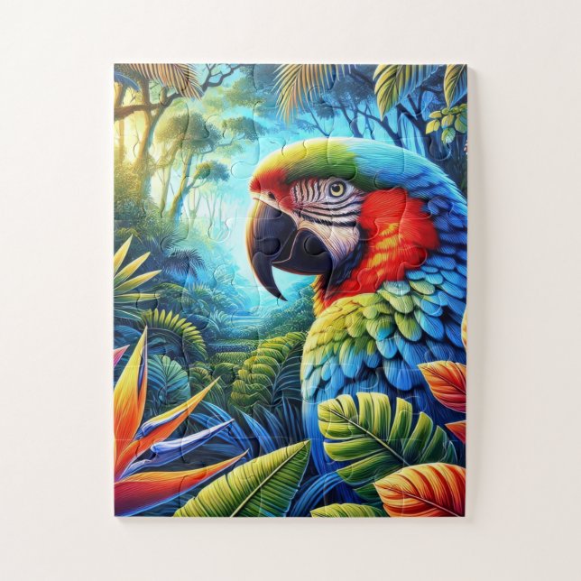 Exotic Jungle Adventure Jigsaw Puzzle (Vertical)