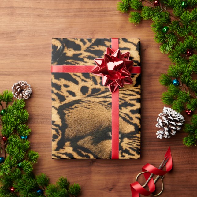 Exotic King Cheatah Wrapping Paper (Holiday Gift)