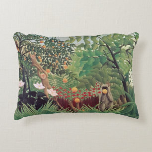 Exotic Landscape, 1910 Accent Pillow