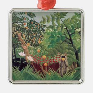 Exotic Landscape, 1910 Metal Ornament