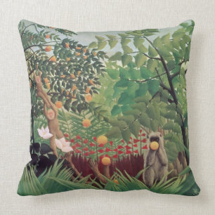Exotic Landscape, 1910 Throw Pillow