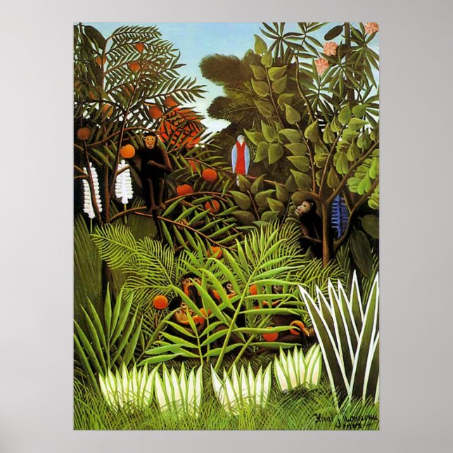 Exotic Landscape by Henri Rousseau Poster (Front)