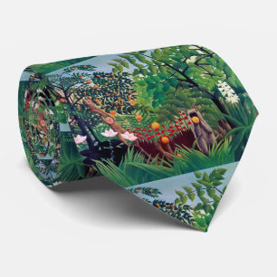“ Exotic Landscape ”, Henri Rousseau Tie