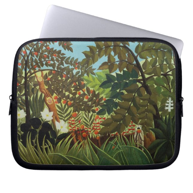 Exotic landscape laptop sleeve (Front)