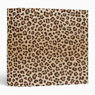 Exotic Leopard print pattern design Binder