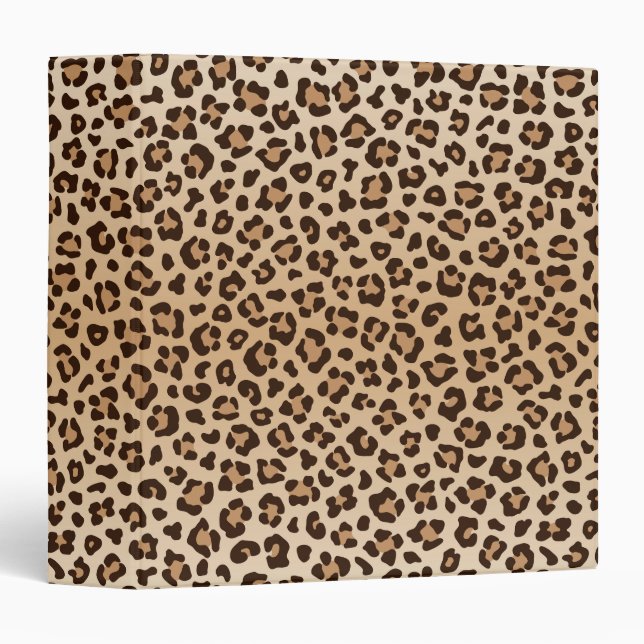 Exotic Leopard print pattern design Binder (Front/Spine)