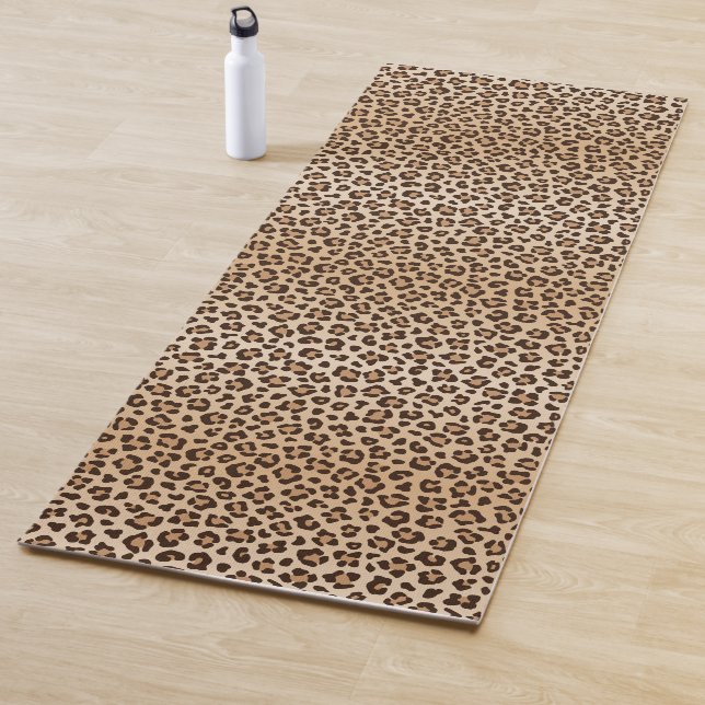 Exotic Leopard print pattern design Yoga Mat (In Situ)