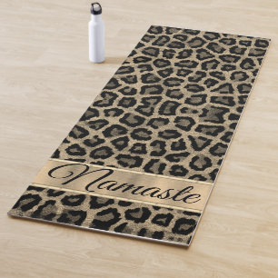 Exotic Leopard Print Yoga Mat